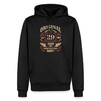 Original Lebende Legende Seit Über 29 Jahren - Männer Premium Bio Hoodie - Schwarz - Vorne - Nico (187cm)