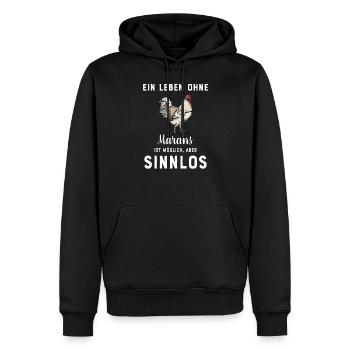 Maran Huhn I Henne Ei Hahn Motiv für Hühnerhalter - Männer Premium Bio Hoodie - Schwarz - Vorne - Nico (187cm)