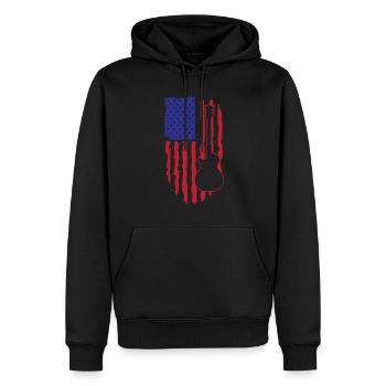 Play Guitar Design - Men’s Premium Organic Hoodie - black - Front - Nico (187cm)