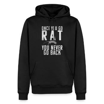 Rat Propriétaire Cadeau Rats Lover - Sweat à capuche Premium bio Homme - noir - Devant - Nico (187cm)