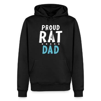 Rattenbesitzer Geschenk Rattenliebhaber - Männer Premium Bio Hoodie - Schwarz - Vorne - Nico (187cm)