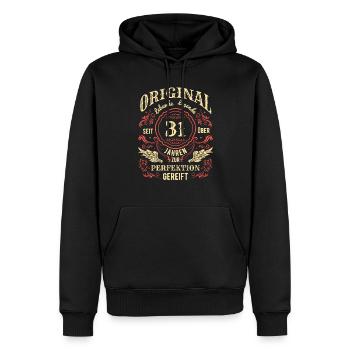 Original Lebende Legende Seit Über 31 Jahren - Männer Premium Bio Hoodie - Schwarz - Vorne - Nico (187cm)