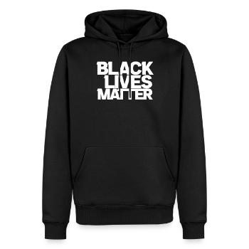 Simple Black Lives Matter Equality - Men’s Premium Organic Hoodie - black - Front - Nico (187cm)
