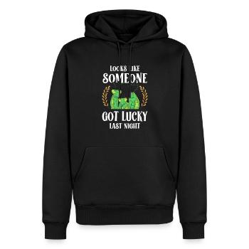 On dirait que quelqu’un a eu Mantis hier soir - Sweat à capuche Premium bio Homme - noir - Devant - Nico (187cm)