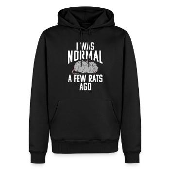 Rattenbesitzer Geschenk Ratten Liebhaber - Männer Premium Bio Hoodie - Schwarz - Vorne - Nico (187cm)
