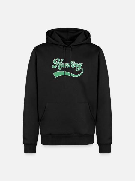 Hunting lettering - Men’s Premium Organic Hoodie - black
