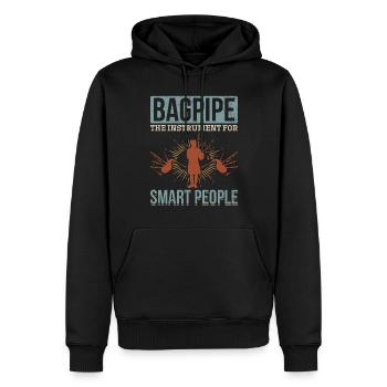 La cornemuse L’instrument pour les gens intelligents - Cornemuse - Sweat à capuche Premium bio Homme - noir - Devant - Nico (187cm)