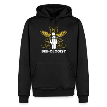 Apiculteur Apiculteur Amoureux des abeilles mellifères Apiculture - Sweat à capuche Premium bio Homme - noir - Devant - Nico (187cm)