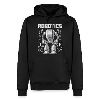 Robotique pour les ingénieurs en robotique - Sweat à capuche Premium bio Homme - noir - Devant - Nico (187cm)