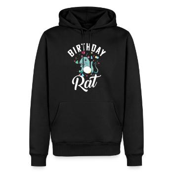 Rattenbesitzer Geschenk Ratten Liebhaber - Männer Premium Bio Hoodie - Schwarz - Vorne - Nico (187cm)