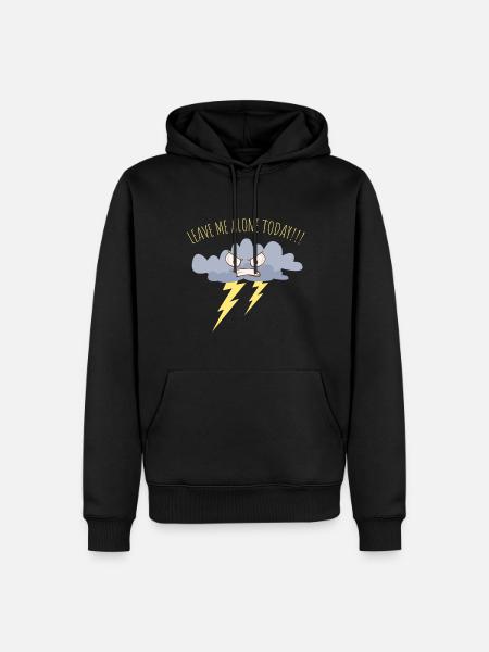 Schlechte Laune Shirt - Männer Premium Bio Hoodie - Schwarz