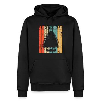 Pfeilspitzenjagd Artefakte Bogenschießen - Männer Premium Bio Hoodie - Schwarz - Vorne - Nico (187cm)