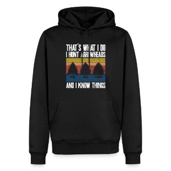 Pfeilspitzenjagd Artefakte Bogenschießen - Männer Premium Bio Hoodie - Schwarz - Vorne - Nico (187cm)