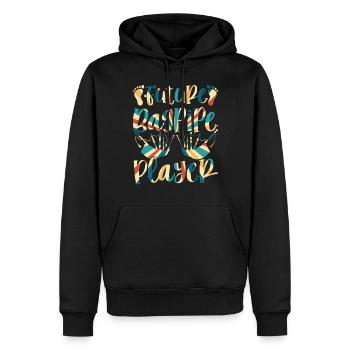 Bagpiper Baby Bagpipe Player - Future Bagpipe Play - Männer Premium Bio Hoodie - Schwarz - Vorne - Nico (187cm)