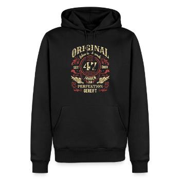 Original Lebende Legende Seit Über 47 Jahren - Männer Premium Bio Hoodie - Schwarz - Vorne - Nico (187cm)