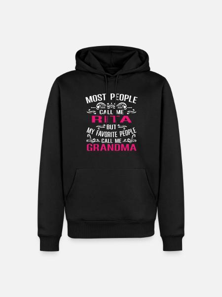Rita Name Funny Personalized Grandma - Men’s Premium Organic Hoodie - black