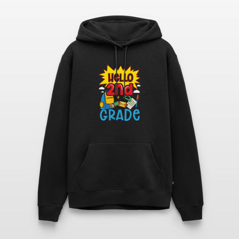 Hello 2nd Class Second Class Second Grader Men’s Premium Organic Hoodie