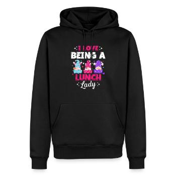 Ich Liebe Es, Eine Mittagsfrau Zu Sein Cafeteria - Männer Premium Bio Hoodie - Schwarz - Vorne - Nico (187cm)