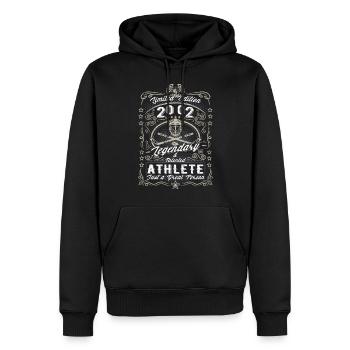 Vintage 2002 Ice Hockey Geburtstag Geschenk Hobby - Männer Premium Bio Hoodie - Schwarz - Vorne - Nico (187cm)