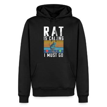 Rat Owner Gift Rats Lover - Men’s Premium Organic Hoodie - black - Front - Nico (187cm)