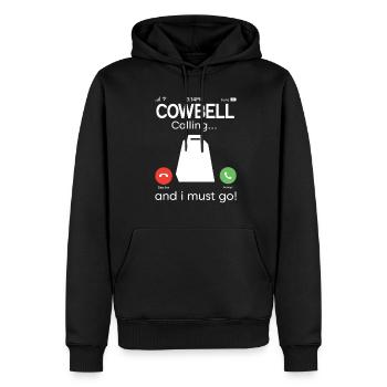 Kuhglocke Mehr Cowbell-Vintager - Männer Premium Bio Hoodie - Schwarz - Vorne - Nico (187cm)