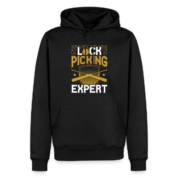 Lockpicking Experte Schloss Lock Picking Knacken - Männer Premium Bio Hoodie - Schwarz - Vorne - Nico (187cm)