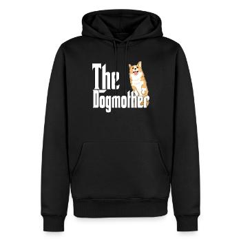 Corgi Dog Mom Dogmother Dogs Mommy - Männer Premium Bio Hoodie - Schwarz - Vorne - Nico (187cm)