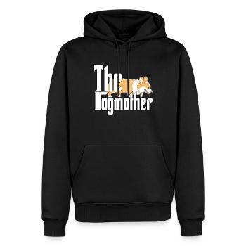 Corgi Dog Mom Dogmother Dogs Mommy - Männer Premium Bio Hoodie - Schwarz - Vorne - Nico (187cm)