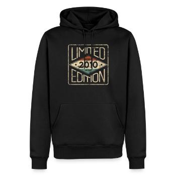 Limitierte Edition Awesome Vintage 2010 Geburtstag - Männer Premium Bio Hoodie - Schwarz - Vorne - Nico (187cm)