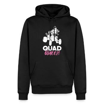 Quad Racing ATV Wheeler Dirt Road - Männer Premium Bio Hoodie - Schwarz - Vorne - Nico (187cm)