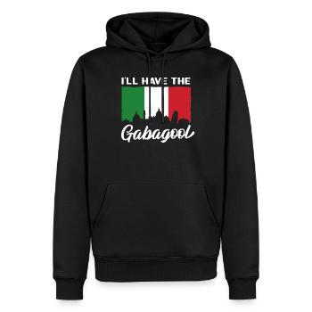 Ich Werde Die Gabagool Italian Pride Italy Flagge - Männer Premium Bio Hoodie - Schwarz - Vorne - Nico (187cm)