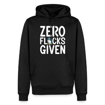 Penguin Lover Penguin Cadeaux - Sweat à capuche Premium bio Homme - noir - Devant - Nico (187cm)