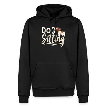 Hundesitting Dog Sitting Hundesitter Hund - Männer Premium Bio Hoodie - Schwarz - Vorne - Nico (187cm)