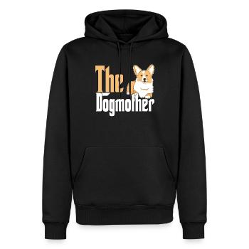 Corgi Dog Mom Dogmother Dogs Mommy - Männer Premium Bio Hoodie - Schwarz - Vorne - Nico (187cm)