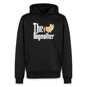 Corgi Dog Mom Dogmother Dogs Mommy - Männer Premium Bio Hoodie - Schwarz - Vorne - Nico (187cm)