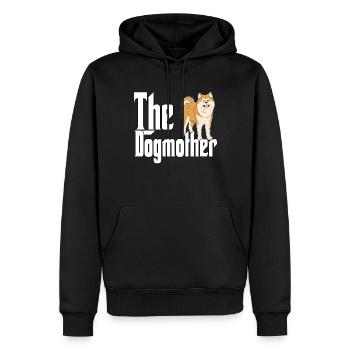 Akita Chien Maman Chienne Chiens Maman - Sweat à capuche Premium bio Homme - noir - Devant - Nico (187cm)