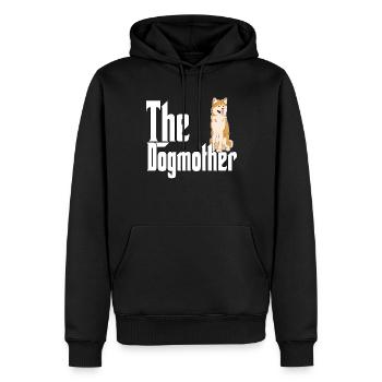 Akita Chien Maman Chienne Chiens Maman - Sweat à capuche Premium bio Homme - noir - Devant - Nico (187cm)