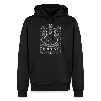 Vintage 1966 Pianist Geburtstag Geschenk Hobby - Männer Premium Bio Hoodie - Schwarz - Vorne - Nico (187cm)