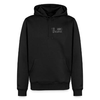 Marktfrühstück Weinfest Weinliebhaber - Männer Premium Bio Hoodie - Schwarz - Vorne - Nico (187cm)