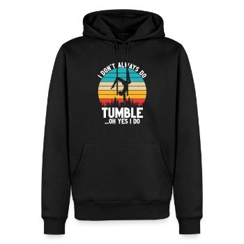 Tumbler Gymnaste Fille Tumbler - Sweat à capuche Premium bio Homme - noir - Devant - Nico (187cm)