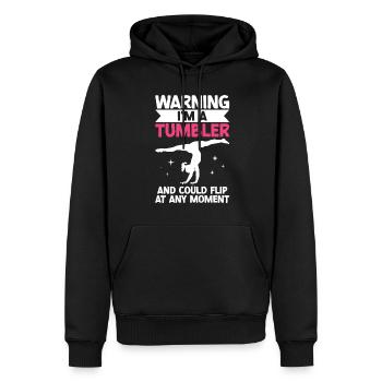Tumbler Gymnaste Fille Tumbler - Sweat à capuche Premium bio Homme - noir - Devant - Nico (187cm)