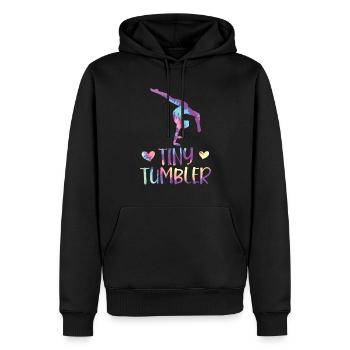 Tumbler Gymnaste Fille Tumbler - Sweat à capuche Premium bio Homme - noir - Devant - Nico (187cm)