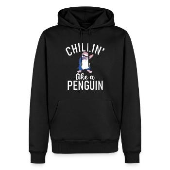 Pinguinliebhaber Pinguin Geschenke - Männer Premium Bio Hoodie - Schwarz - Vorne - Nico (187cm)