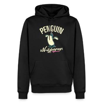 Penguin Lover Penguin Gifts - Men’s Premium Organic Hoodie - black - Front - Nico (187cm)