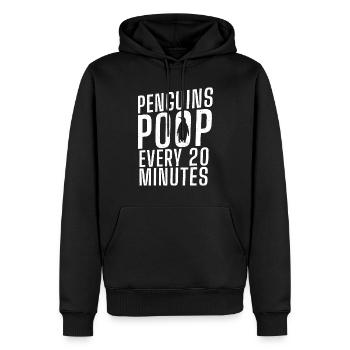 Pinguinliebhaber Pinguin Geschenke - Männer Premium Bio Hoodie - Schwarz - Vorne - Nico (187cm)