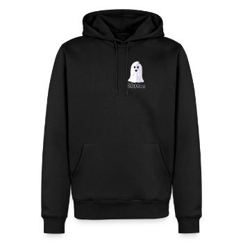 Joli costume fantôme d’Halloween - Sweat à capuche Premium bio Homme - noir - Devant - Nico (187cm)