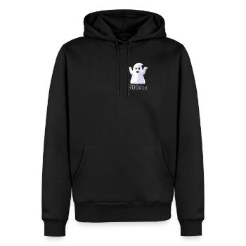 Joli costume fantôme d’Halloween - Sweat à capuche Premium bio Homme - noir - Devant - Nico (187cm)