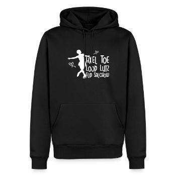 Eis Skating -Skater Eisschild Skate Girl - Männer Premium Bio Hoodie - Schwarz - Vorne - Nico (187cm)
