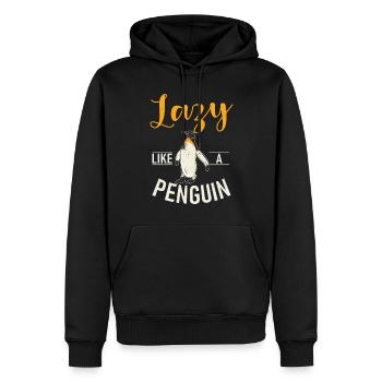 Penguin Lover Penguin Gifts - Men’s Premium Organic Hoodie - black - Front - Nico (187cm)