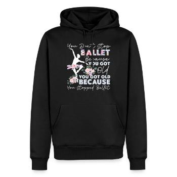 Ballet Dancer Dance Girl Ballerina - Men’s Premium Organic Hoodie - black - Front - Nico (187cm)